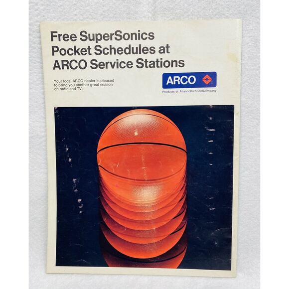 1971 Seattle Supersonics BASKETBALL PROGRAM Sonics vs Buffalo Braves - Picture 2 of 8